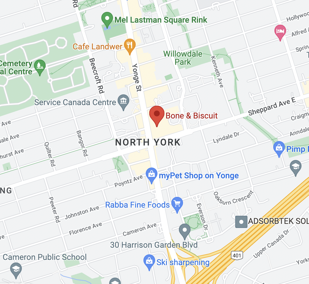 the Bone & Biscuit Yonge Sheppard Now Open | the Bone & Biscuit